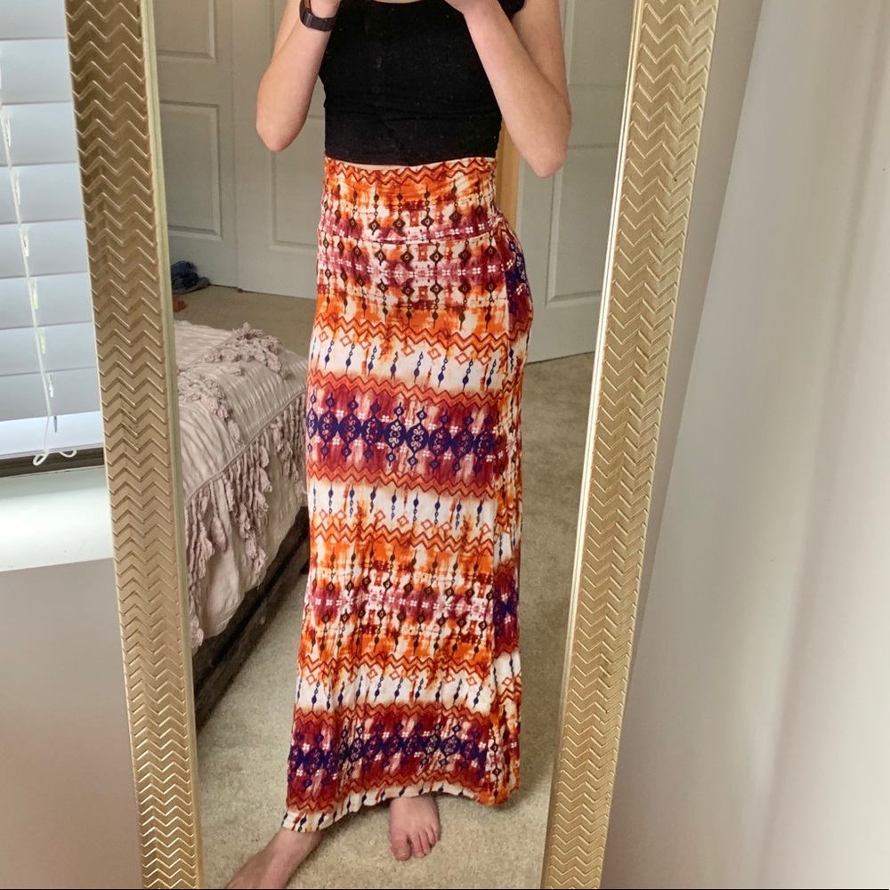 Tye Dye Maxi Skirt